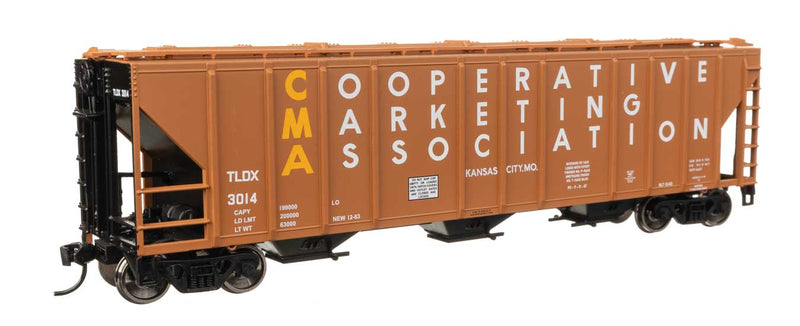 50' Pullman-Standard PS2-CD 4427 3-Bay Covered Hopper - Ready to Run -- CMA TLDX #3014-1
