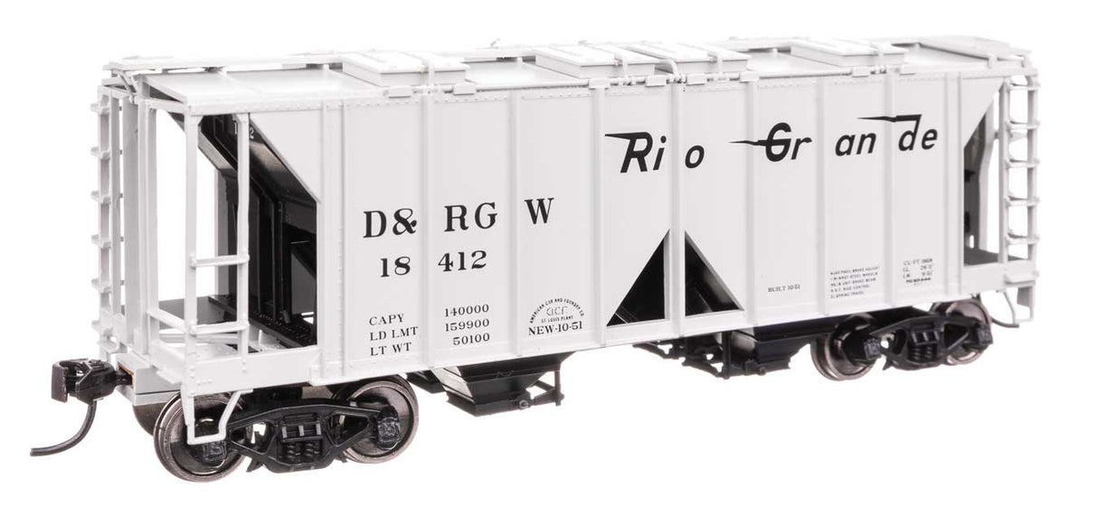 ACF 1958 Cu Ft Covered Hopper - Ready to Run -- Denver & Rio Grande Western(TM) #18412-2
