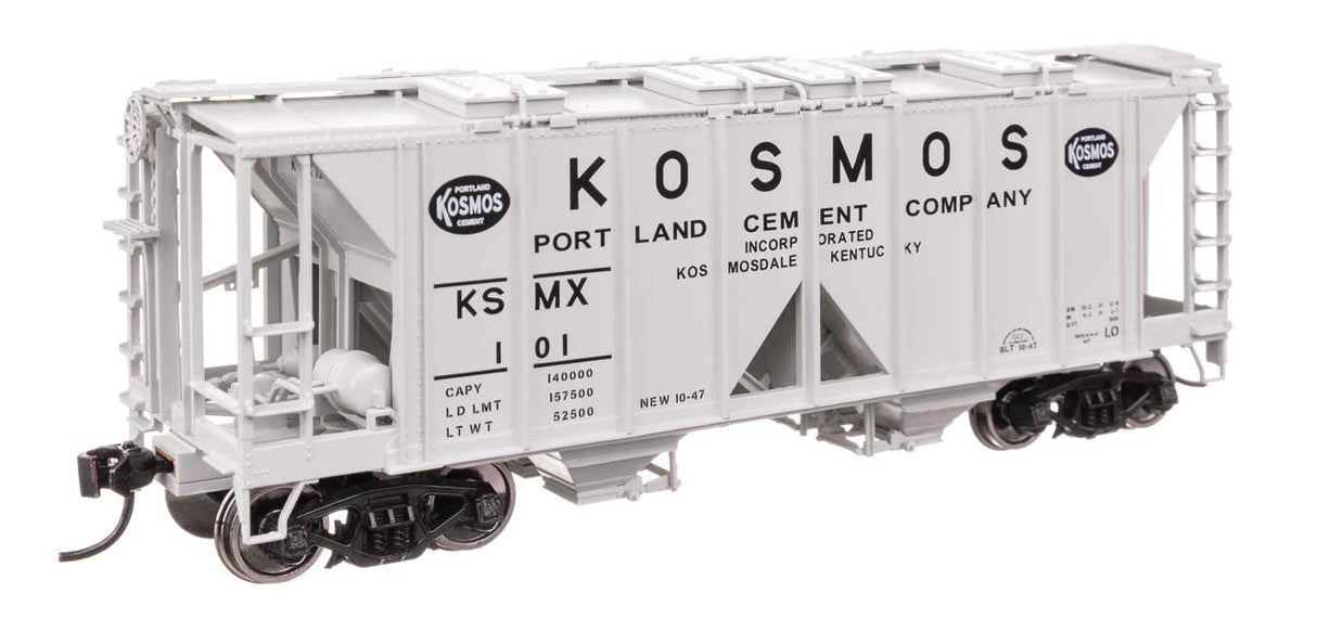 ACF 1958 Cu Ft Covered Hopper - Ready to Run -- Kosmos Cement KSMX #101-1