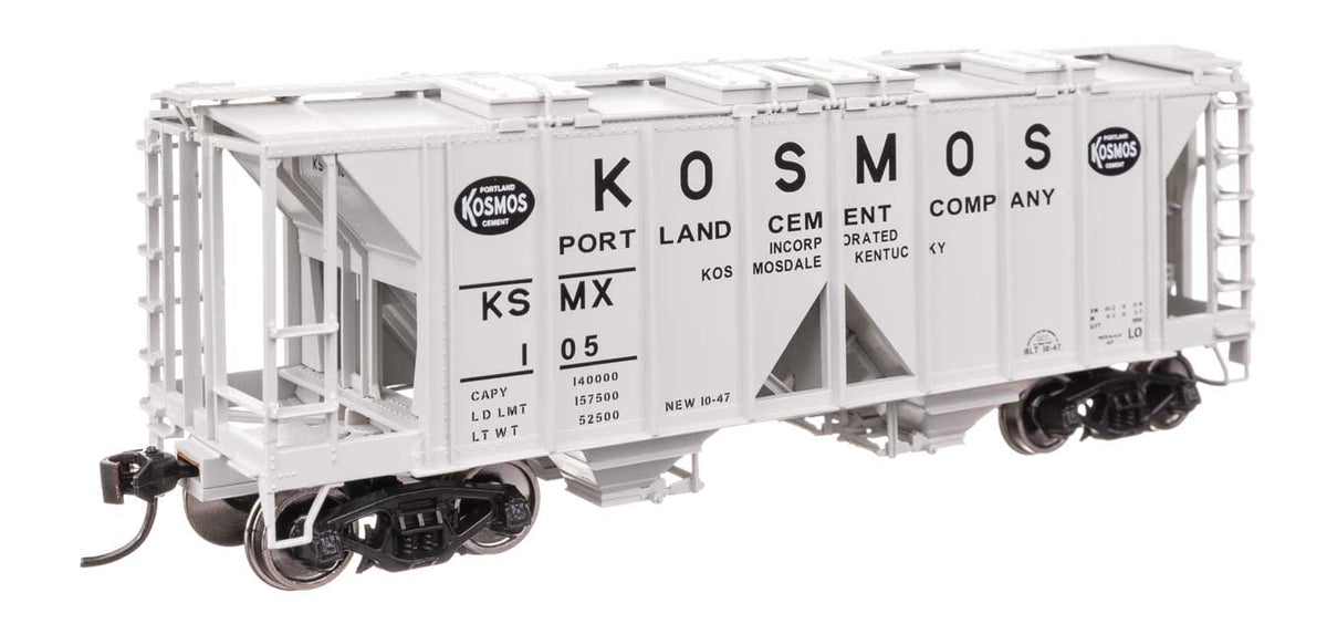 ACF 1958 Cu Ft Covered Hopper - Ready to Run -- Kosmos Cement KSMX #105-2