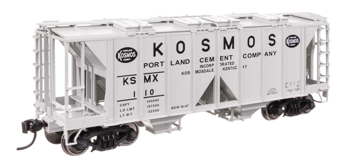ACF 1958 Cu Ft Covered Hopper - Ready to Run -- Kosmos Cement KSMX #110-2