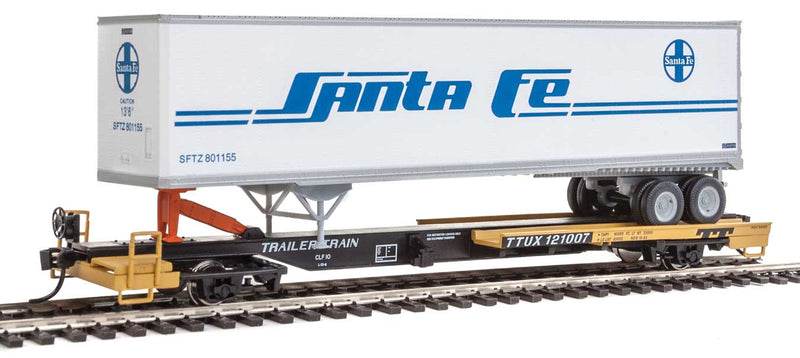 50' Front Runner w/Trailer - Ready to Run -- TTUX #121007 w/45' Santa Fe Trailer #801155-1