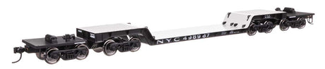 81' 8-Axle Depressed Center Flatcar - Ready to Run -- New York Central #498987-1