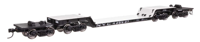 81' 8-Axle Depressed Center Flatcar - Ready to Run -- New York Central #498987-1
