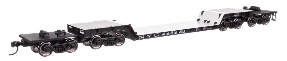81' 8-Axle Depressed Center Flatcar - Ready to Run -- New York Central #498988-1