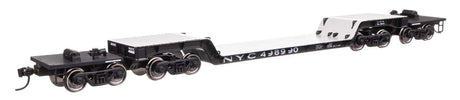 81' 8-Axle Depressed Center Flatcar - Ready to Run -- New York Central #498990-1