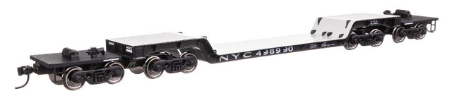 81' 8-Axle Depressed Center Flatcar - Ready to Run -- New York Central #498990-1
