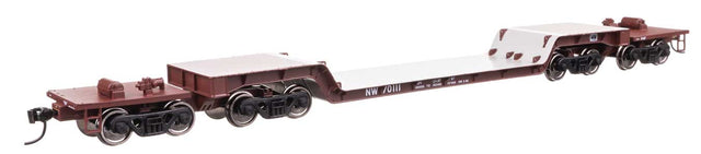 81' 8-Axle Depressed Center Flatcar - Ready to Run -- Norfolk & Western #70111-1