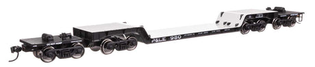 81' 8-Axle Depressed Center Flatcar - Ready to Run -- Pittsburgh & Lake Erie #980-1