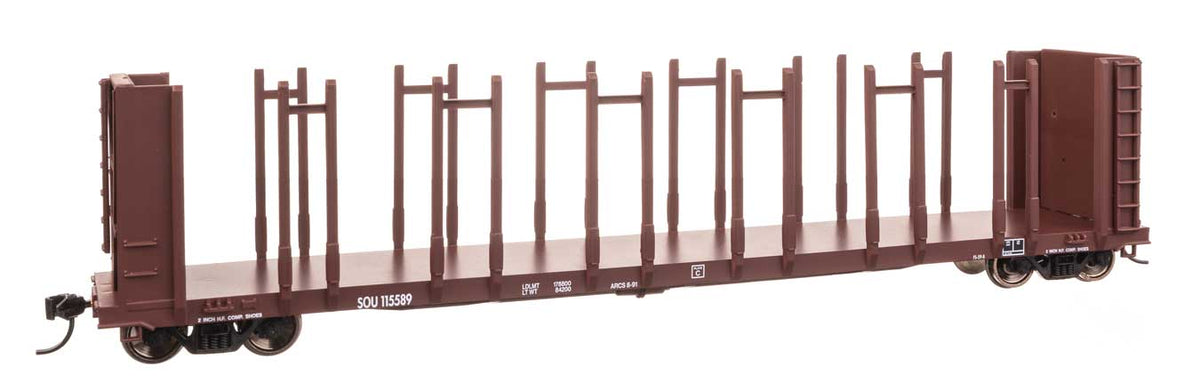 63' Pulpwood Flatcar - Ready to Run -- Southern Railway #115589-2