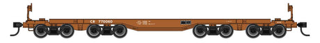 66' Heavy-Duty 4-Truck Flatcar - Ready to Run -- Conrail #770060-1