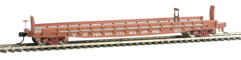 53' GSC Piggyback Service Flatcar - Ready to Run -- Pennsylvania Railroad #475582 (Tuscan, Early Hitch)-1