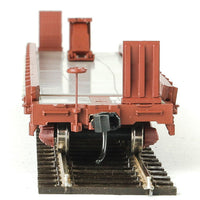 53' GSC Piggyback Service Flatcar - Ready to Run -- Union Pacific(R) #53020 (Boxcar Red, yellow; "Serves the West" Slogan)