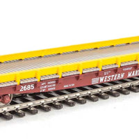53' GSC Piggyback Service Flatcar - Ready to Run -- Western Maryland #2685 (Boxcar Red, white; Speed Lettering)