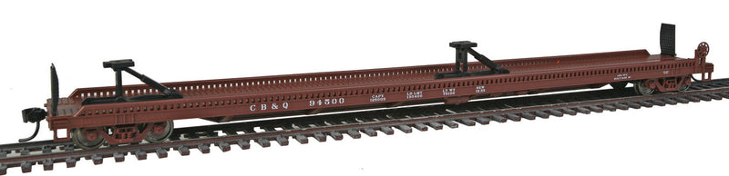 75' Piggyback Flatcar - Ready to Run -- Chicago, Burlington & Quincy #94500-1