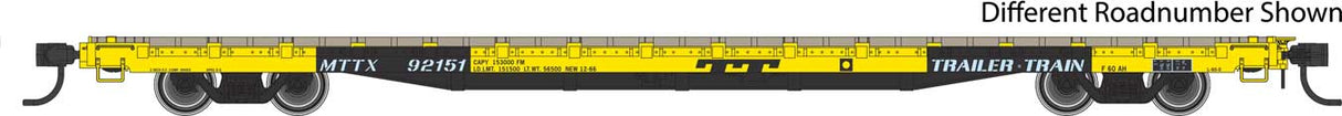 60' Pullman-Standard Flatcar - Kit -- Undecorated (MTTX-Style for General Loading)-2