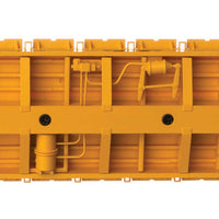 60' Pullman-Standard Flatcar - Ready to Run -- Trailer-Train OTTX #90170 (Farm machinery; yellow, black, white)