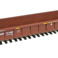 NSC 3-Unit 53' Drawbar-connected Well Car - Ready-to-Run -- Burlington Northern & Santa Fe #211597 (Boxcar Red, Wedge Logo)