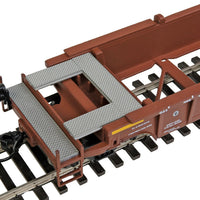 NSC 3-Unit 53' Drawbar-connected Well Car - Ready-to-Run -- Burlington Northern & Santa Fe #211597 (Boxcar Red, Wedge Logo)