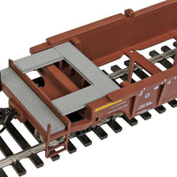 NSC 3-Unit 53' Drawbar-connected Well Car - Ready-to-Run -- Grand Trunk Western CN #676074 (Boxcar Red; CN Website, Noodle Logo)