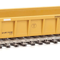 NSC 3-Unit 53' Drawbar-connected Well Car - Ready-to-Run -- TTX 620545 (black logo, white conspicuity stripes)