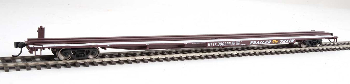 85' General American G85 Flatcar - Ready to Run -- GTTX (Brown) #300333-2
