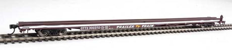 85' General American G85 Flatcar - Ready to Run -- GTTX (Brown) #300370-1