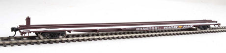 85' General American G85 Flatcar - Ready to Run -- GTTX (Brown) #300370-2