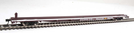 85' General American G85 Flatcar - Ready to Run -- GTTX (Brown) #300391-2