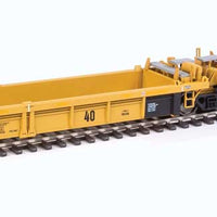 Thrall 5-Unit Rebuilt 40' Well Car - Ready to Run -- TTX DTTX #748198 A-E (yellow, black, small red logo, yellow conspicuity stri