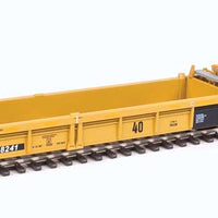 Thrall 5-Unit Rebuilt 40' Well Car - Ready to Run -- TTX DTTX #748241 A-E (yellow, black, small red logo, yellow conspicuity stri