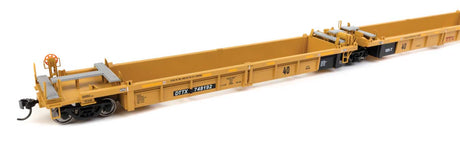 Thrall 5-Unit Rebuilt 40' Well Car - Ready to Run -- TTX DTTX #748192 - small red TTX logo-2