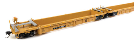 Thrall 5-Unit Rebuilt 40' Well Car - Ready to Run -- TTX DTTX #748257 - small red TTX logo-2