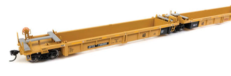 Thrall 5-Unit Rebuilt 40' Well Car - Ready to Run -- TTX DTTX #748295 - small red TTX logo-2