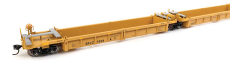 Thrall 5-Unit Rebuilt 40' Well Car - Ready to Run -- BNSF Santa Fe Leasing SFLC #1034-2