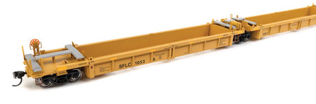 Thrall 5-Unit Rebuilt 40' Well Car - Ready to Run -- BNSF Santa Fe Leasing SFLC #1053-2
