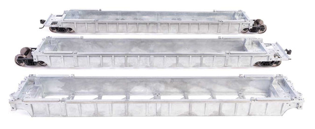 NSC Articulated 3-Unit 53' Well Car - Ready-to-Run -- Undecorated