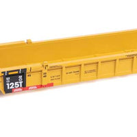 NSC Articulated 3-Unit 53' Well Car - Ready to Run -- TTX DTTX #786842 (yellow w/red "Jack Here" warnings)