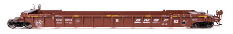 NSC Articulated 3-Unit 53' Well Car - Ready-to-Run -- BNSF Railway #211524-2