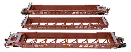 NSC Articulated 3-Unit 53' Well Car - Ready-to-Run -- BNSF Railway #211550-1