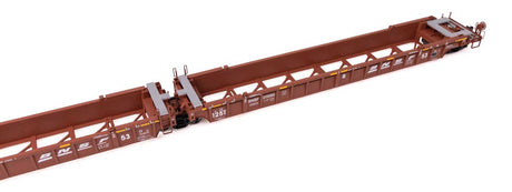 NSC Articulated 3-Unit 53' Well Car - Ready-to-Run -- BNSF Railway #211550-2