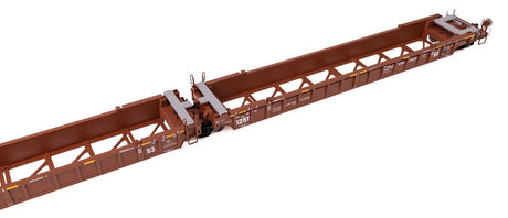 NSC Articulated 3-Unit 53' Well Car - Ready-to-Run -- Canadian National GTW #676104-3