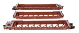 NSC Articulated 3-Unit 53' Well Car - Ready-to-Run -- Santa Fe Leasing Co. SFLC #9224-1