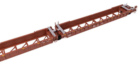 NSC Articulated 3-Unit 53' Well Car - Ready-to-Run -- Santa Fe Leasing Co. SFLC #9224-2