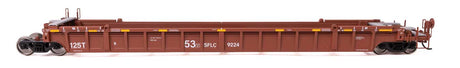 NSC Articulated 3-Unit 53' Well Car - Ready-to-Run -- Santa Fe Leasing Co. SFLC #9224-3