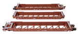 NSC Articulated 3-Unit 53' Well Car - Ready-to-Run -- Santa Fe Leasing Co. SFLC #9285-1