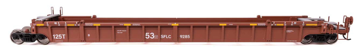 NSC Articulated 3-Unit 53' Well Car - Ready-to-Run -- Santa Fe Leasing Co. SFLC #9285-2