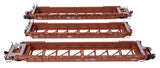 NSC Articulated 3-Unit 53' Well Car - Ready-to-Run -- Santa Fe Leasing Co. SFLC #9363-1