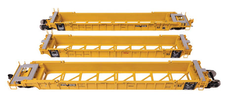 NSC Articulated 3-Unit 53' Well Car - Ready-to-Run -- TTX #785786-1