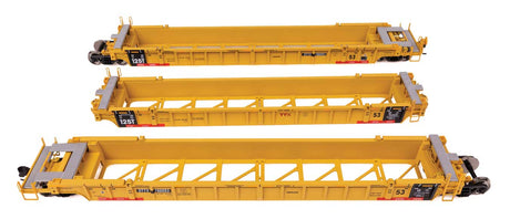 NSC Articulated 3-Unit 53' Well Car - Ready-to-Run -- TTX #786993-1